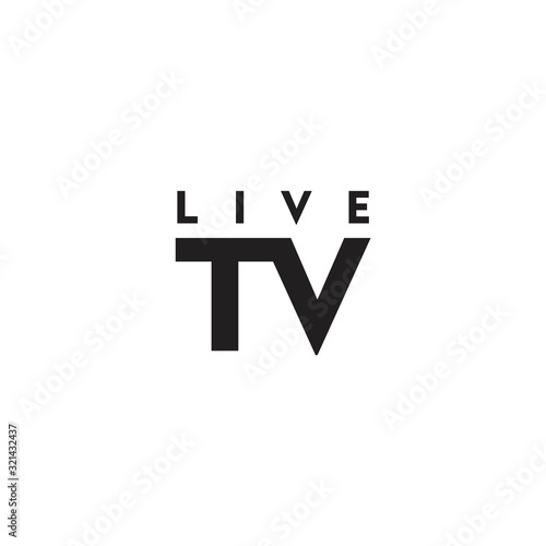 Live TV Logo Simple Templates and Vector © zaqilogo