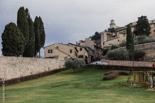 Assisi street, an italian toutistic destination in the Tuscany photo