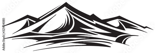 Mountain range icon