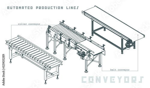 Conveyors Isometric View photo