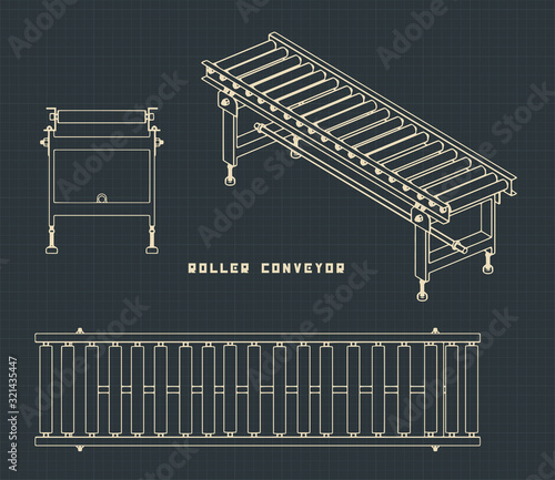 Roller conveyor drawings