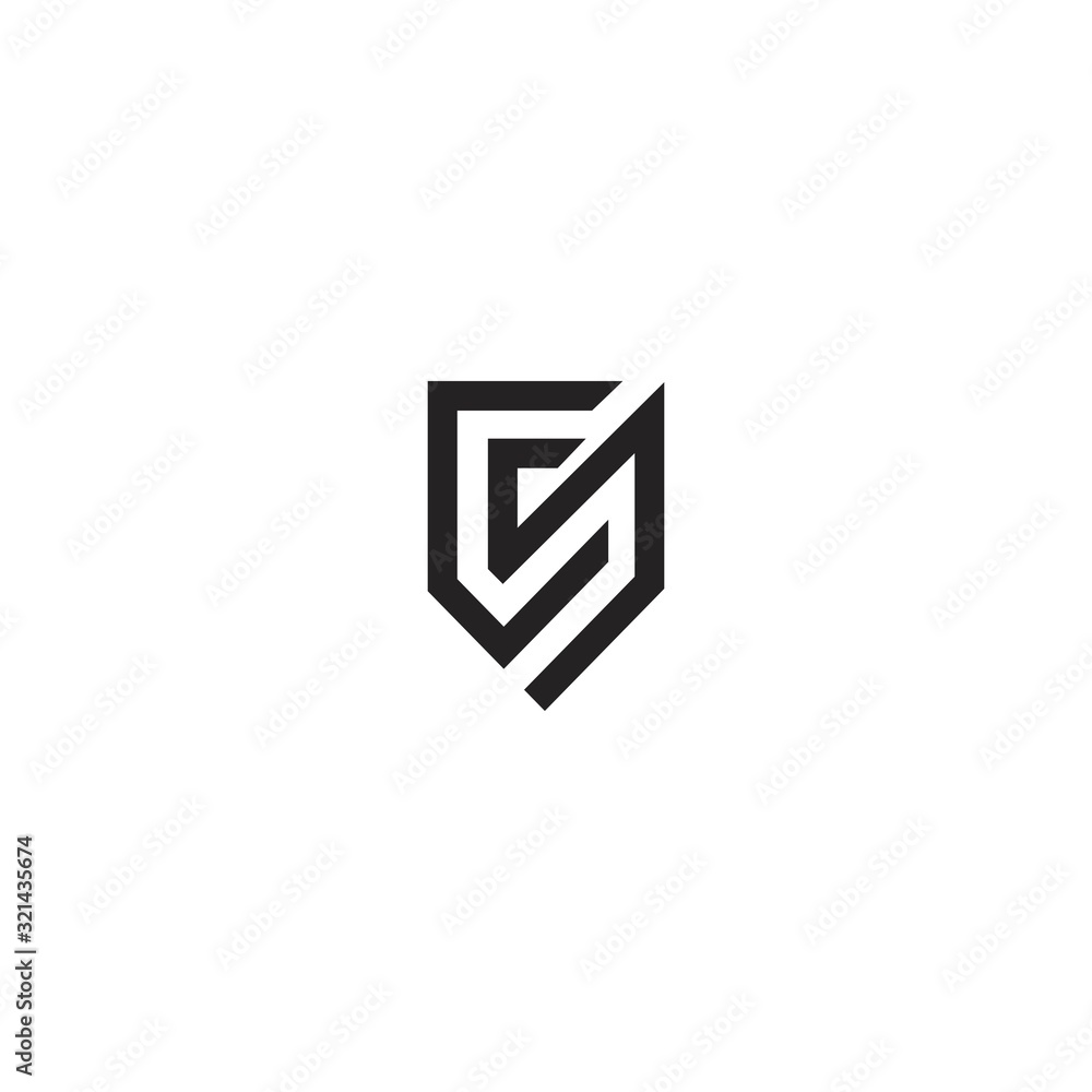 S shield logo icon design template elements S shield logo icon design template elements