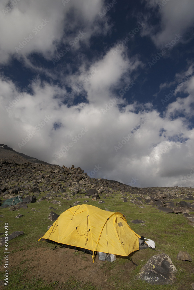 Camping Mount Agri ( Ararat ), Dogubeyazit, Turkey.