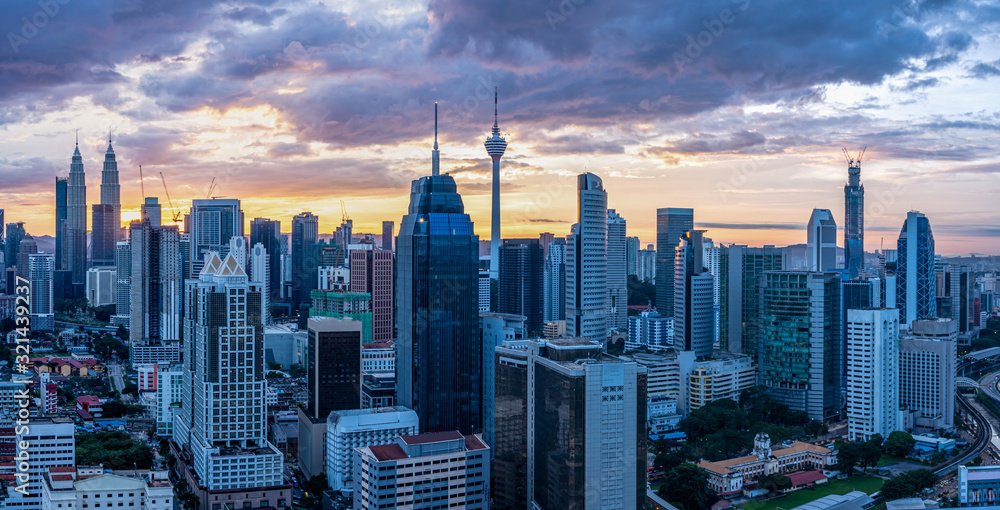 Obraz premium city skyline