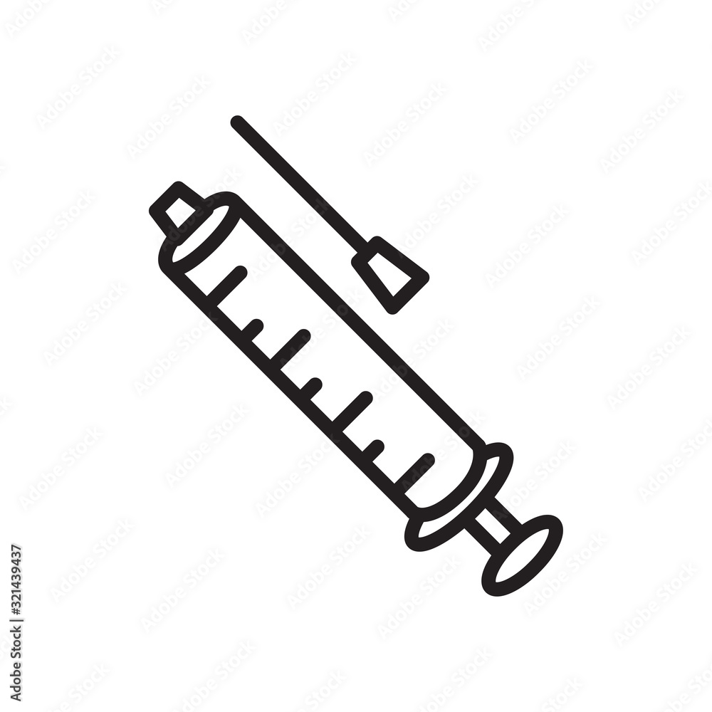 SYRINGE icon collection, trendy style SYRINGE icon collection, trendy style