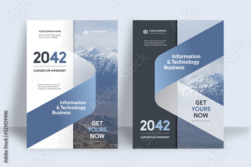 City Background Business Book Cover Design Template