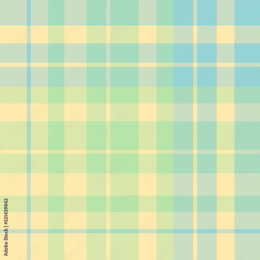 Seamless pattern in fantasy yellow, green and blue colors for plaid, fabric, textile, clothes, tablecloth and other things. Vector image. Seamless pattern in fantasy yellow, green and blue colors for plaid, fabric, textile, clothes, tablecloth and other things. Vector image.