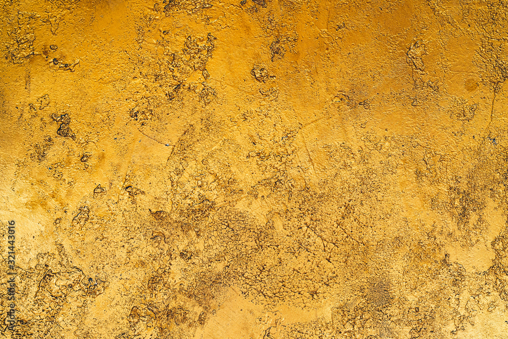 Golden rough surface. Golden background