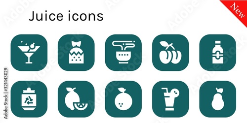 juice icon set