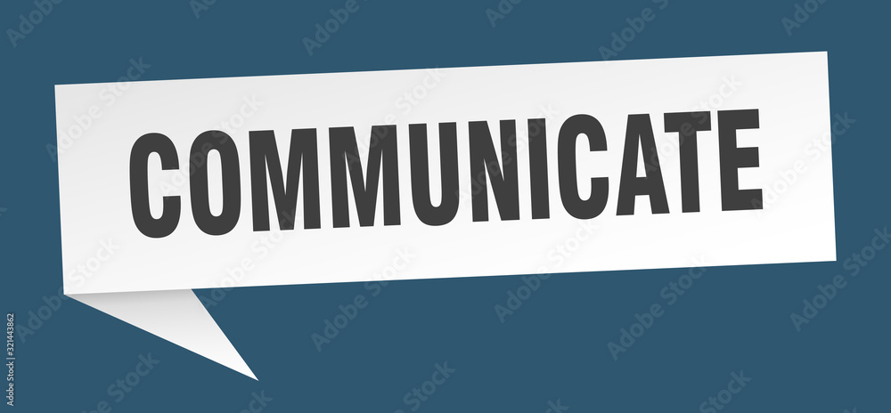 communicate speech bubble. communicate ribbon sign. communicate banner