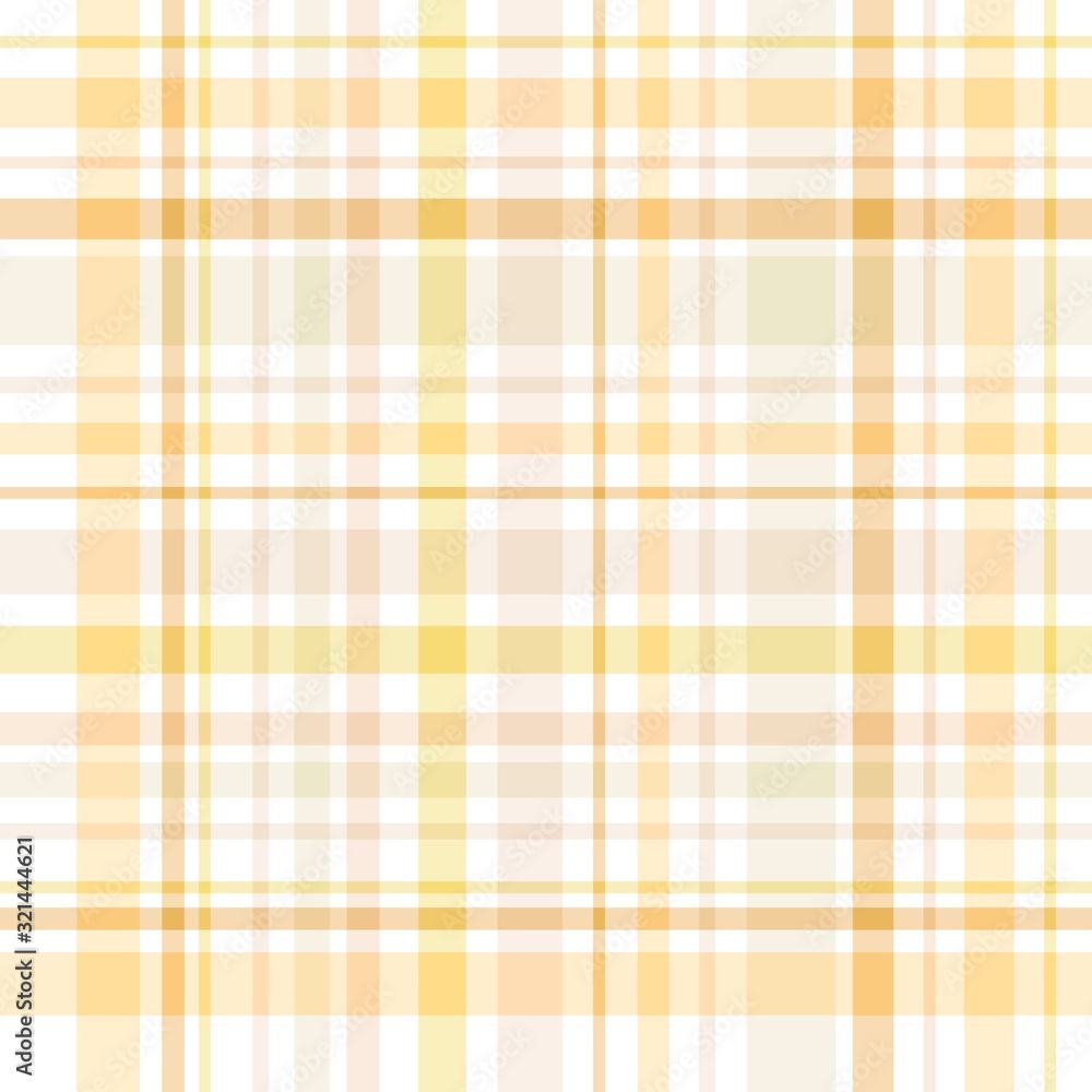 Seamless pattern in fantasy white and yellow colors for plaid, fabric, textile, clothes, tablecloth and other things. Vector image. Seamless pattern in fantasy white and yellow colors for plaid, fabric, textile, clothes, tablecloth and other things. Vector image.