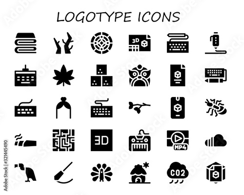 logotype icon set