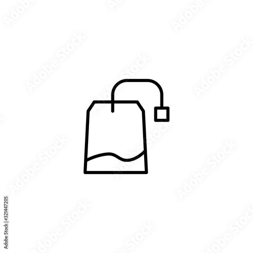 tea bag icon vector illustration