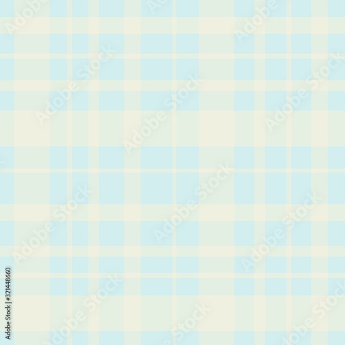 Seamless pattern in fantasy light blue and yellow colors for plaid, fabric, textile, clothes, tablecloth and other things. Vector image.