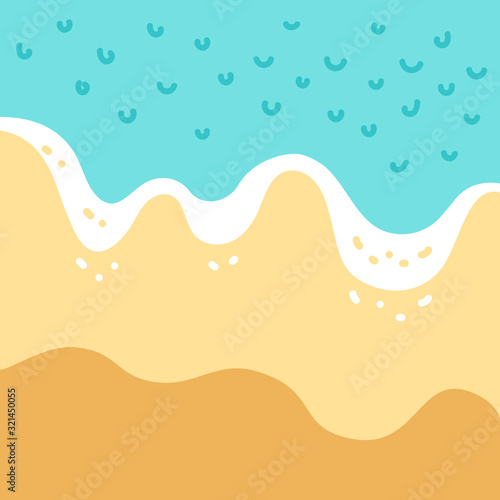 Creative banner background with abstract geometric shapes, summer relax, vacation, beach, vibrant colors
