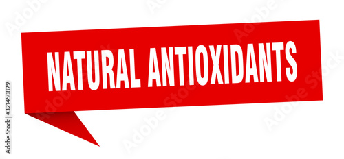 natural antioxidants speech bubble. natural antioxidants ribbon sign. natural antioxidants banner