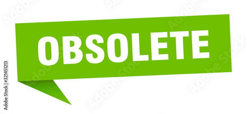 obsolete speech bubble. obsolete ribbon sign. obsolete banner