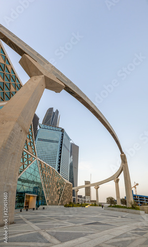 Large buildings equipped with the latest technology, King Abdullah Financial District, in the capital, Riyadh, Saudi Arabia photo