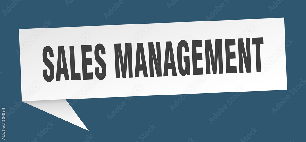 sales management speech bubble. sales management ribbon sign. sales management banner