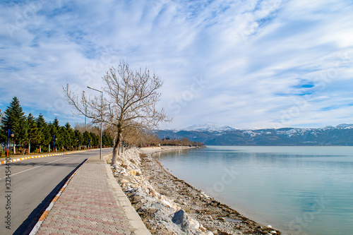 Wallpaper Mural Turkey, Isparta province, beautiful Egirdir lake in winter season Torontodigital.ca