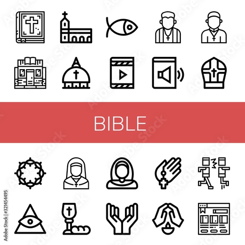 bible icon set