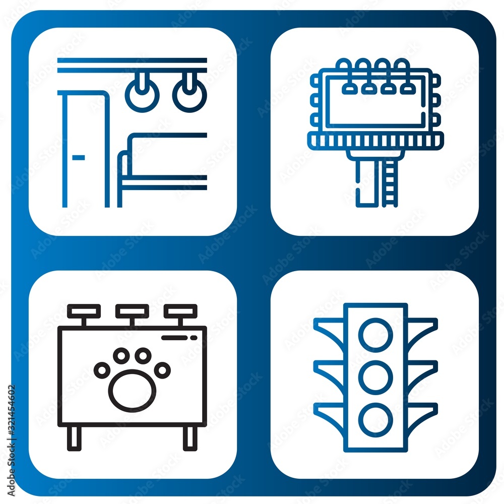 Fototapeta premium street icon set