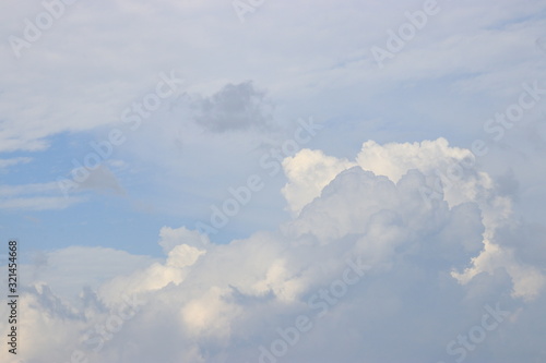 blue sky with white clouds © kaesunza