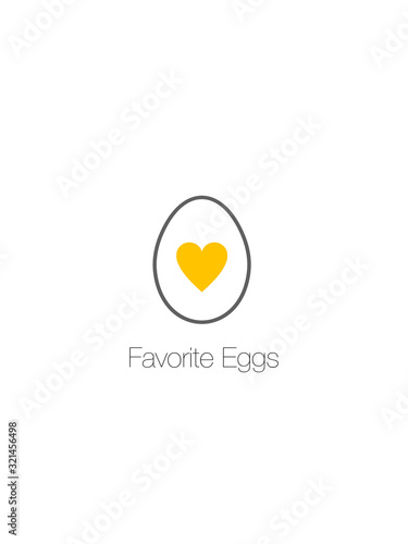 Egg logo on a white background