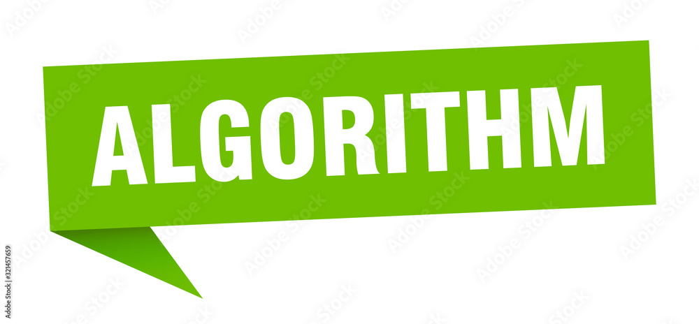 algorithm speech bubble. algorithm ribbon sign. algorithm banner algorithm speech bubble. algorithm ribbon sign. algorithm banner