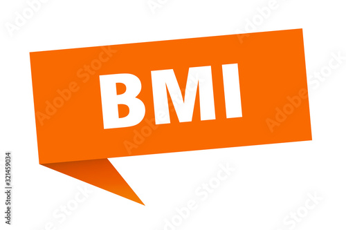 bmi speech bubble. bmi ribbon sign. bmi banner