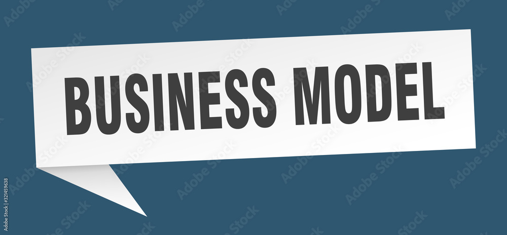 business model speech bubble. business model ribbon sign. business model banner