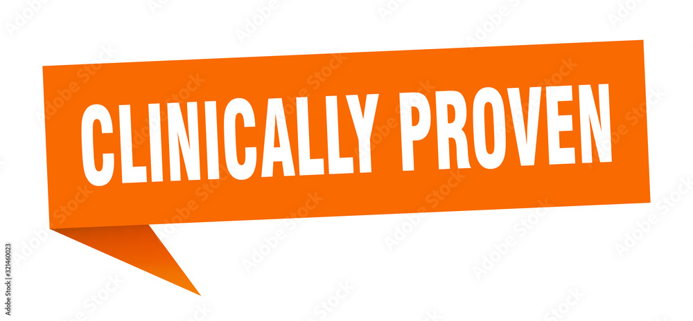 clinically proven speech bubble. clinically proven ribbon sign. clinically proven banner clinically proven speech bubble. clinically proven ribbon sign. clinically proven banner