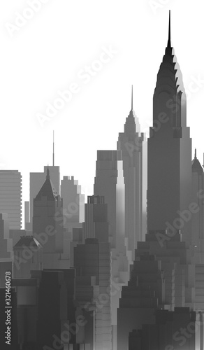 CITY in the mist © Vector