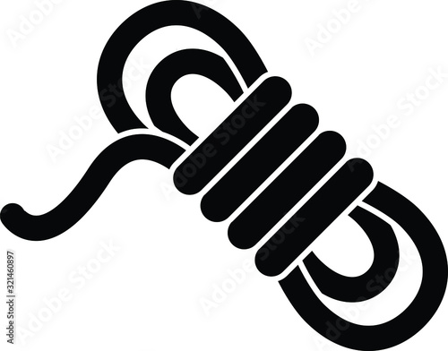 Rope icon, vector illustration 