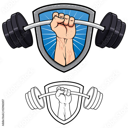 Weightlifting Gym Mascot