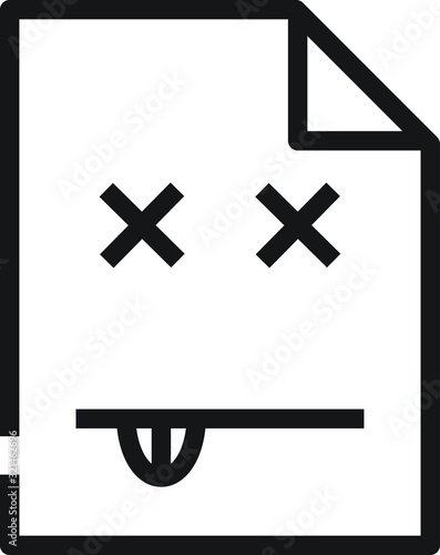 404 error icon, vector illustration