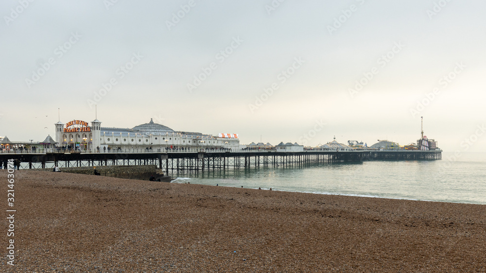 Brighton city sea front UK.