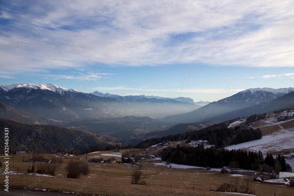 Pustertal, Südtirol am Morgen