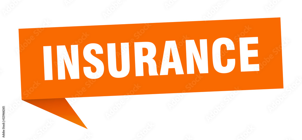 insurance speech bubble. insurance ribbon sign. insurance banner insurance speech bubble. insurance ribbon sign. insurance banner