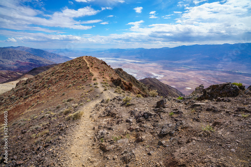 badwater basin from dantes view in death valley, california, usa