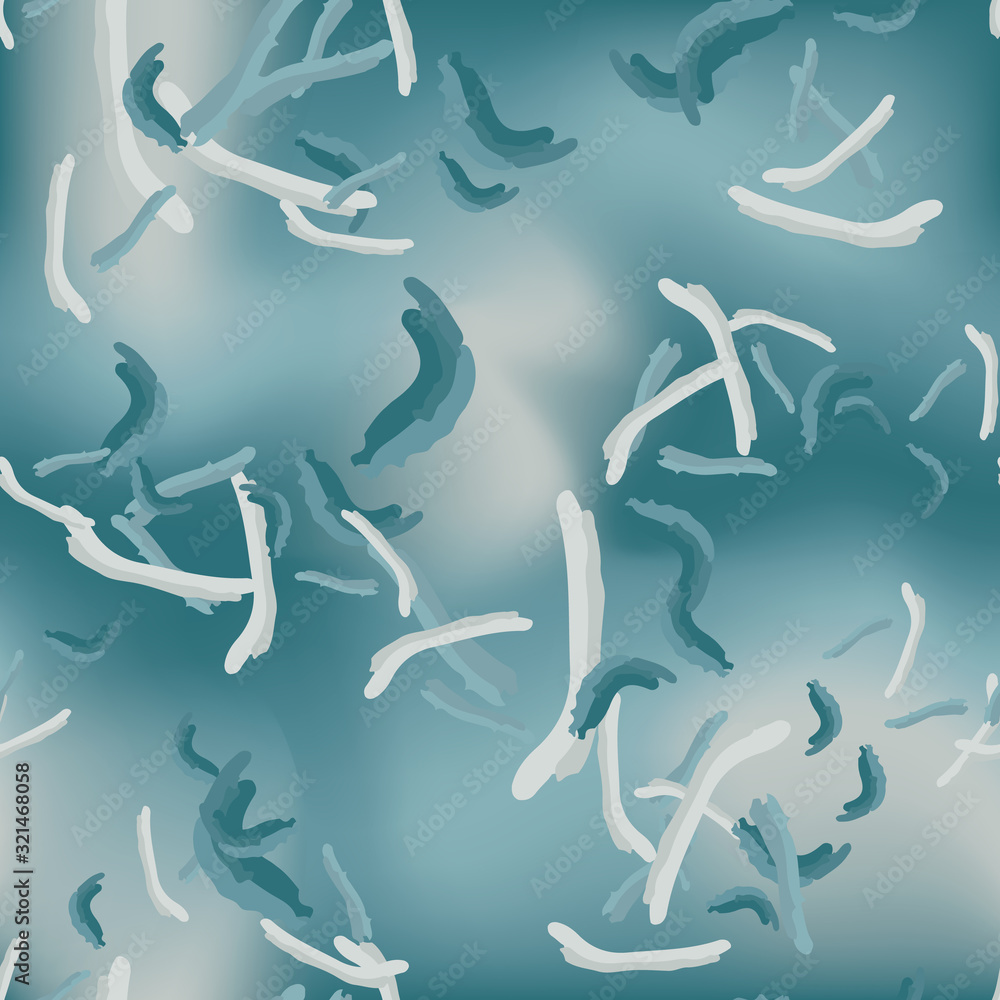 Winter camouflage of various shades of blue and grey colors Winter camouflage of various shades of blue and grey colors