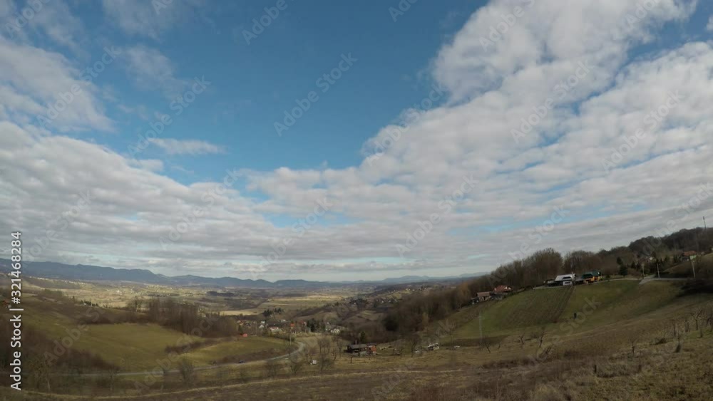 Time lapse clouds, morning, Croatia, wide angle Time lapse clouds, morning, Croatia, wide angle