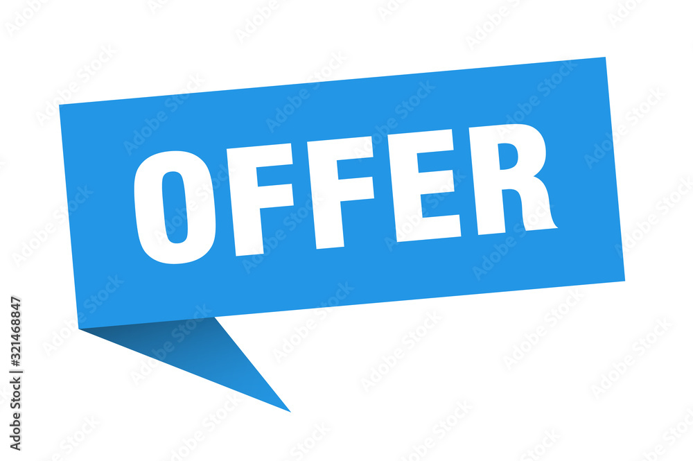 offer speech bubble. offer ribbon sign. offer banner offer speech bubble. offer ribbon sign. offer banner
