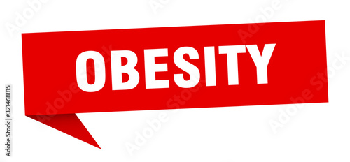 Free Download obesity speech bubble. obesity ribbon sign. obesity banner - GFXLoad
