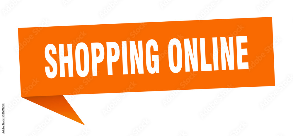 shopping online speech bubble. shopping online ribbon sign. shopping online banner shopping online speech bubble. shopping online ribbon sign. shopping online banner