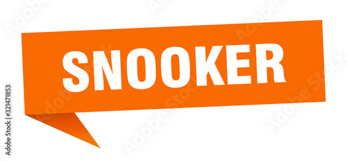 snooker speech bubble. snooker ribbon sign. snooker banner