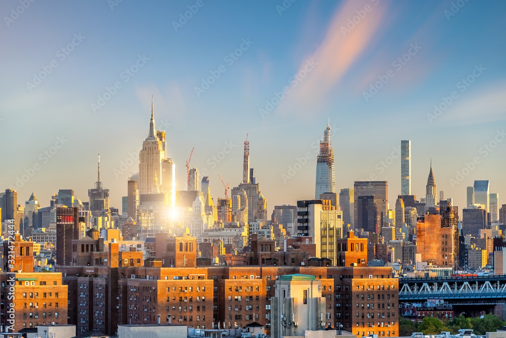 New York City midtown skyline - beautiful cityscape