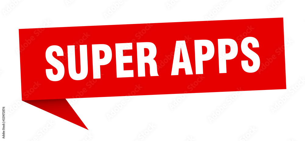 super apps speech bubble. super apps ribbon sign. super apps banner super apps speech bubble. super apps ribbon sign. super apps banner