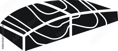 fish filet icon, vector illustration.