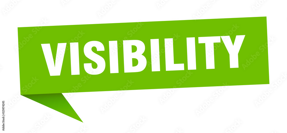 visibility speech bubble. visibility ribbon sign. visibility banner visibility speech bubble. visibility ribbon sign. visibility banner